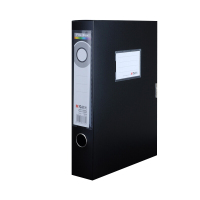 晨光(M&G)A4黑色档案盒背宽55mm塑料耐用牢固粘扣文件盒资料盒ADM94817