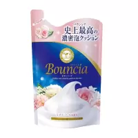 COW牛乳石碱BOUNCIA浓密泡沫花香沐浴露替换装400ML 玫瑰花香