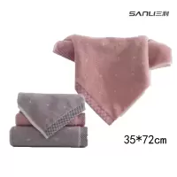 三利 3436 一切安好系列 毛巾 纯棉 72*140cm 3条装 颜色随机