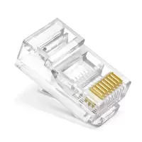 伟博智威 WB5-100 超五类水晶头 超5类RJ45网络水晶头 8P8C电脑网线接头 Cat5e水晶头 100个/盒