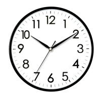 嘉禧源 挂钟 创意简约钟表客厅静音石英钟表挂墙卧室时钟挂表 C2855 黑色