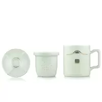 菲驰(VENES) FC501-450 办公室杯陶瓷杯茶艺杯 绿色(单位:个)