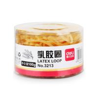 得力(deli) 3213 乳胶圈/橡皮筋/橡胶圈/牛皮筋 100g/筒 单筒装