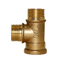 天一金牛 全铜丝三通 水暖铜件 4分 1/2 铜水管配件接头