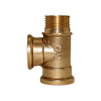 天一金牛 全铜三通 黄铜三通 4分 铜水管配件接头