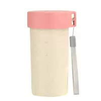 小麦杯 LT0076 麦香秸秆水杯小麦杯塑料杯 300ml(单位:个)