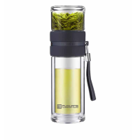 泡茶师系列双层玻璃水杯商务办公240ml