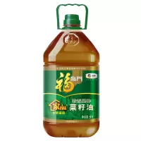 福临门 非转基因食用油 家香味浓香压榨菜籽油5L桶
