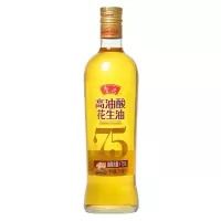 鲁花 750ml 5S 高油酸花生油一级物理压榨食用油 油酸含量高于75% 750ml/瓶 鲁花(瓶)