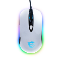 微星(MSI)DS102 RGB 电竞鼠标 有线 RGB流光 信仰龙魂灯 游戏鼠标 自定义宏 白色 10000DPI
