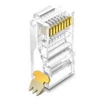 晶华 超五类RJ45网络水晶头 Cat5e类连接头 100个/盒（单位：件）