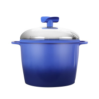 阿摩厨房(Sapore d'amore) 史蒂芬铝制不粘涂层锅具24深汤锅SD-ST-DSP24蓝色