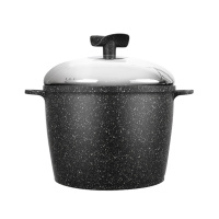 阿摩厨房(Sapore d'amore) 史蒂芬铝制不粘涂层锅具24深汤锅SD-ST-DSP24黑色