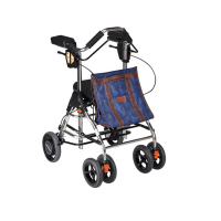 TacaoF 老年人助行车 可坐折叠收纳助行车 遛弯买菜购物车 铝合金 WAW02