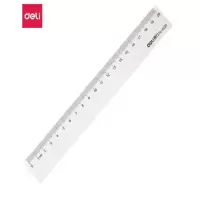 得力(deli) 6220测量绘图尺子20cm办公通用直尺 办公用品 单把装