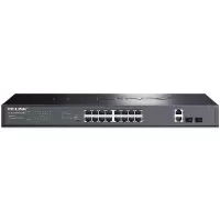 TP-LINK TL-SL1218PE-Combo 16口百兆POE 交换机 2千兆口+2千兆光纤口 单位:台