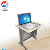 中悦博华(zoyue bower) BH-FZ041多媒体教室嵌入台式计算机考试翻盖电脑课桌