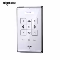 爱国者(aigo) USB3.0 移动硬盘 M21触控式 自动休眠上锁 数字加密移动硬盘 银色 1TB 单位:个