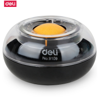 得力9109湿手器数钱滚珠海绵缸财务创意点钱湿手器点钞沾水盒颜色随机 5个装