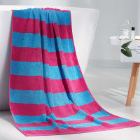 洁丽雅(grace)纯棉条纹浴巾 6756 70*140cm(2条起订) 单位:条