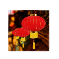 NEWHOPSON 新春大红灯笼1个装 节庆装饰用品 80#