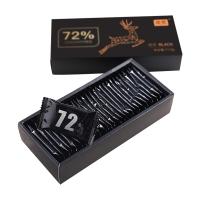 SNWQ诺梵无糖纯黑巧克力72%可可原浆偏苦110g/盒
