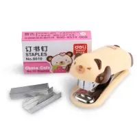 得力0452订书机订书机套装学生文具钉书机 12台/装