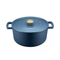 唯都 珐琅铸铁汤锅(蓝色)DFS-T128B-DN