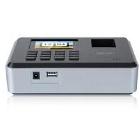 得力 指纹考勤机(黑)(台)指纹打卡机 考勤机 指纹打卡器 员工手指识别 签到机 3947