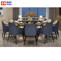 组合就餐圆形餐台餐椅组合套餐台