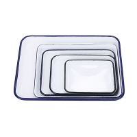 MAGNAFLUX 搪瓷方盘 实验室托盘 耐酸耐碱托盘 16*22cm(单位:个)