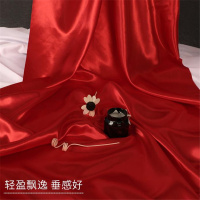 大红色布料开业剪彩揭幕红布喜事结婚加密亮面绸缎布 1.5米*2米/张