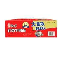 康师傅方便面大食袋红烧牛肉面146g*24袋装大面饼泡面速食整箱