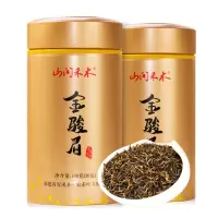 山间禾木 特级新茶蜜香型黄芽正宗金骏眉茶叶 浓香型红茶叶 金骏眉200g(100gx2罐)