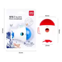 得力(deli)0572潜水艇造型卷笔刀/削笔刀 颜色随机(12个)