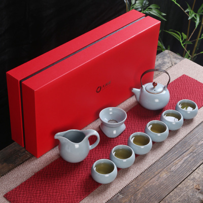 大润窑(DA RUN YAO) 茶具 企业采集 灰色 茶壶 茶杯 10件套（单位：套）