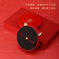 老庙黄金 黄金本命年牛年赚大钱向钱犇3D硬金手绳黄金戒指礼盒新年礼物