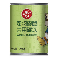 顽皮Happy100犬用18版牛肉+蔬菜罐头375g