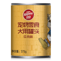 顽皮Happy100犬用18版牛肉罐头375g