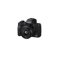佳能(Canon) 微单相机 数码相机 微单套机 黑色(15-45 微单镜头)Vlog相机 4K 视频拍摄EOS M50