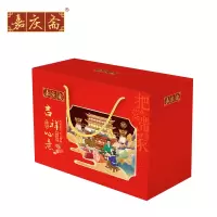 嘉庆斋卤腊味大礼盒 吉祥心意 5款 1425g 保质期90天 原味腊肠 风味腊肉 秘制香肚 腊鸭腿 青鱼干