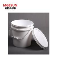 麦格尚 塑料桶MGS-SLT-F002 手提塑料水桶白色带盖密封大圆桶广口化工桶油漆油墨涂料桶
