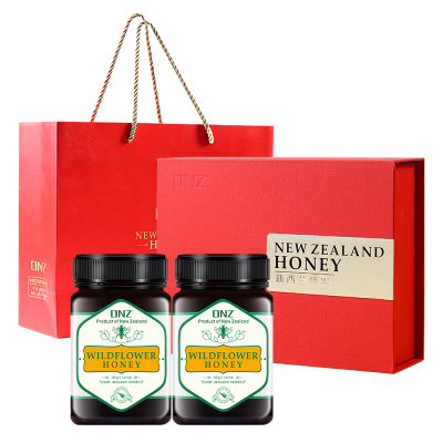 DNZ新西兰原装进口野花蜂蜜500g*2节日礼品送礼佳品送长辈客户父母实用礼物