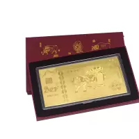 企业专享 牛年金箔纪念钞*1 起订量200