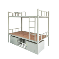 迅众 双层床180*90*200cm 高低床上下铺铁床员工宿舍高低床寝室双人拼接铁艺床