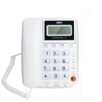 得力 781 电话机座机 固定电话 办公家用 翻转屏幕 免电池