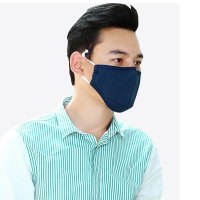 中体倍力防护口罩防尘口罩飞沫防雾霾男女通用口罩A01S 藏青色