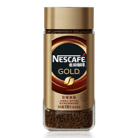 雀巢（Nestle) 100g 瑞士进口 冻干金牌 黑咖啡粉 至臻原味 速溶 咖啡豆微研磨