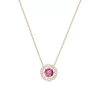 SWAROVSKI 施华洛世奇 人造仿水晶项链跳动的心精致百搭吊坠锁骨链女5279421 礼物女轻奢饰品