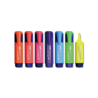 LETO单色盒装荧光笔HP-6603黄绿橙粉蓝紫红颜色可选